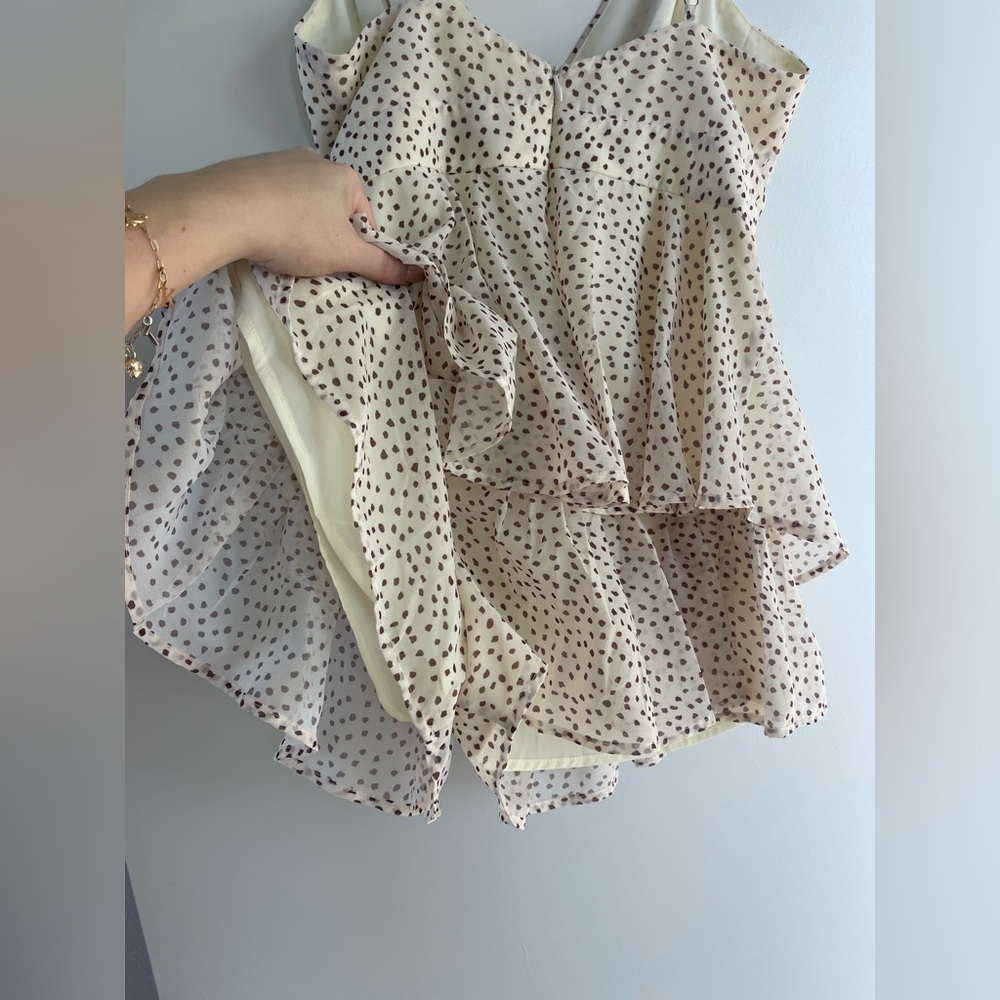 LULUS Tiered Romper - Picture 10 of 10